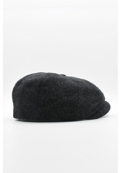 Külah Erkek Ingiliz Stili Yün Şapka K.Gri Kasket