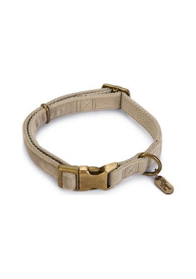 Hnrlıshp Beeztees Dbl Köpek Tasması, Kadife, Gri, 35-50cm, 20mm Çok Renkli