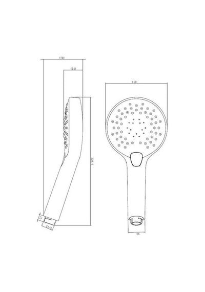 Bocchi Air Touch Xtreme Eco 110r 3 Sprey Fonksiyonlu El Duş Takımı Beyaz / Krom Çok Renkli