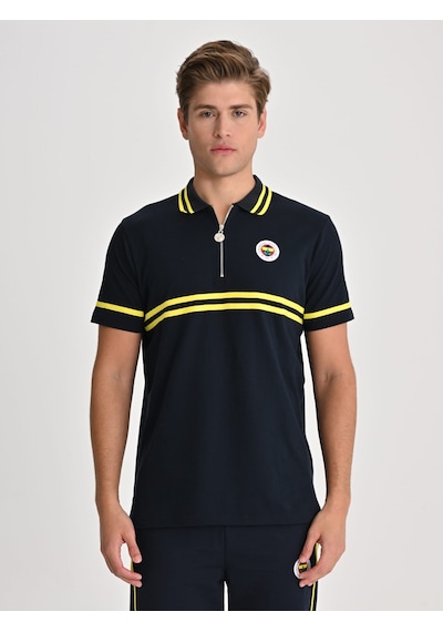 Fenerbahçe Tribün Sarı Lacivert Erkek Polo Tshirt Fb Laci Yeni