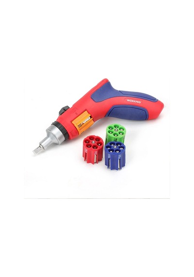 Workpro Wp221048 24 Parça Profesyonel Cr-v Kabzalı Cırcırlı Bits Tornavida Seti + Kemer Askılı Bez Taşıma Çantası Fr Wp221048