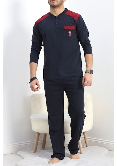 Modi Süprem Erkek Pijama Takımı Lacivert - 20833.1838. Açık Lacivert