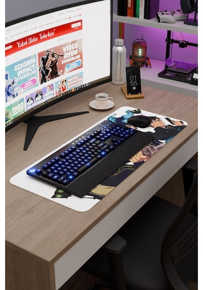Ao No Exorcist Blue Exorcist Anime V5 - 70x30 Xl Gaming Kauçuk Kaymaz Taban Mouse Pad Fare Altlığı