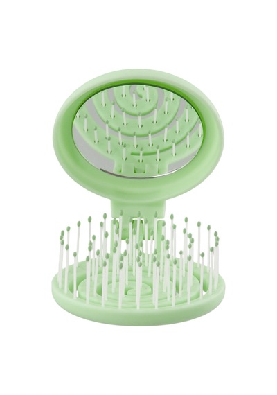 Proco Proco Beauty Makaron Saç Fırçası-üç Boyutlu 3d Esnek Aynalı Çanta Boy Saç Fırçası-compact Detangler