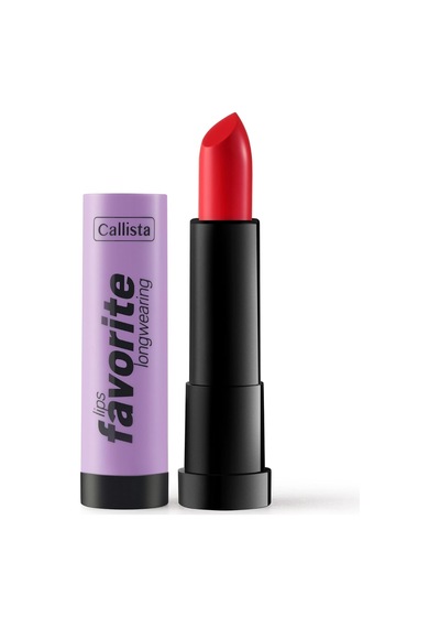 Lips Favorite Longwearing Lipstick Kalıcı Ruj 302 Planet Red, Kırmızı Çok Renkli
