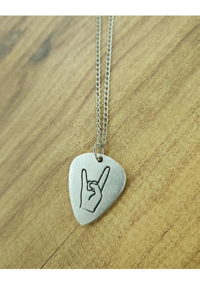 Kiss Müzik Grubu Pena Çift Taraflı Kolye Çok Renkli