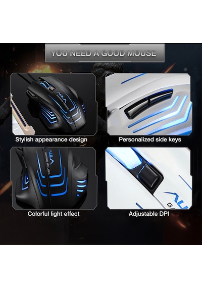 Aula S18 6400dpı Rgb 7 Programlanabilir Tuş 1000hz Gaming Mouse