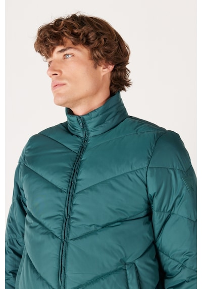 Wrangler Regular Fit Normal Kesim Dik Yaka Siyah Yeşil Mont W40Ywag61 Siyah - Yeşil