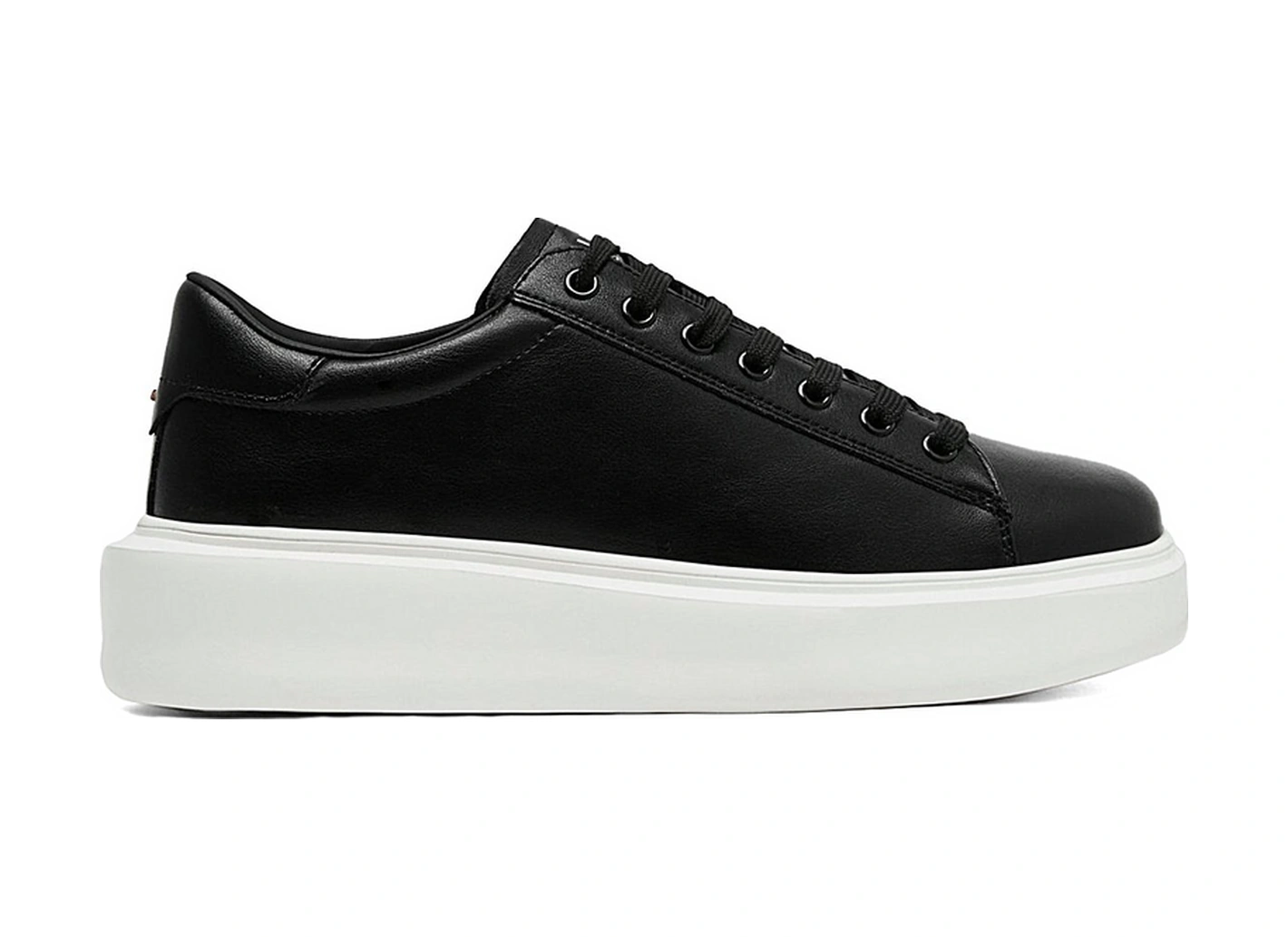 Lufian 112230221 Gage 25k Erkek Hakiki Deri Klasik Sneaker Siyah Siyah