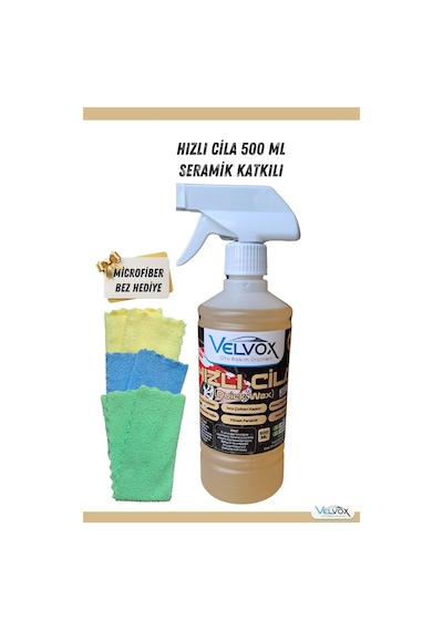 Hızlı Cila Seramik Katkılı 500 Ml Sünger , Hızlı Cila, Oto Cila, Quick Wax