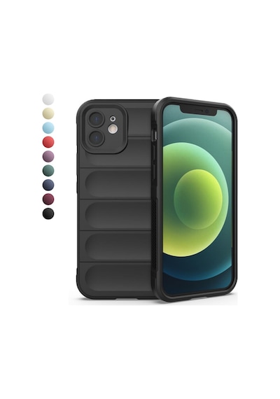 Apple Uyumlu iPhone 12 Kılıf Optimum Lens Çerçeveli Silikon Kapak