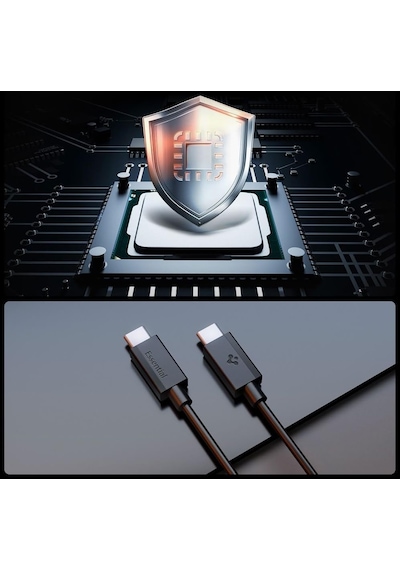 Usb-c To Usb-c 2 Metre Kablo 60w Güç/pps 2.0 Desteği Super Hızlı Şarj / 480 Mbps Data Aktarım Hızı Type-c Ekstra Dayanıklı Siyah - Aca08720