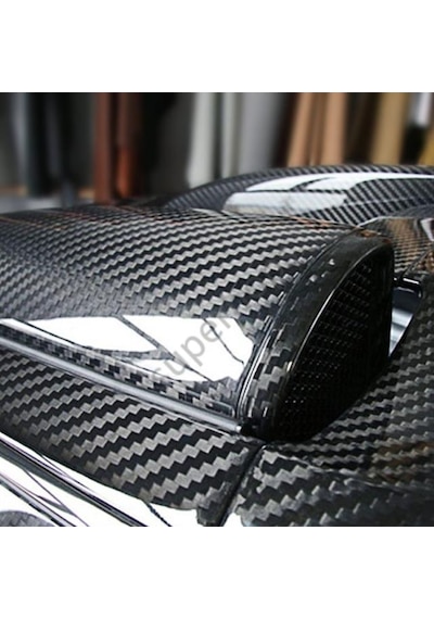5D Ultra Parlak Carbon Fiber Folyo 314790555