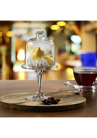Paşabahçe Patısserıe Ayaklı & Kapaklı Servis Tabağ Açık Mavi