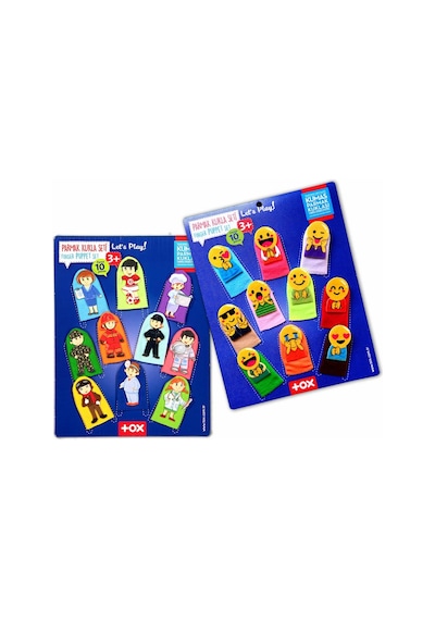 2 Set 20 Parça Tox Emojiler ve Meslekler Parmak Kukla T106 T761