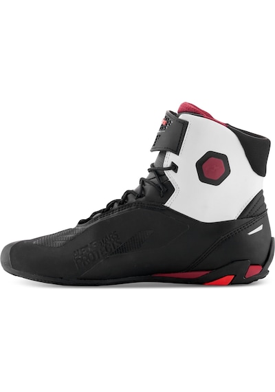 Alpinestars Faster-4 Motosiklet Bot Kırmızı-beyaz