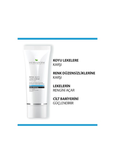 Herbaderm Vücut İçin Renk Açıcı Leke Kremi 60 ML