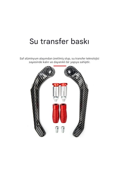Honda Forza 250 Manet Koruma Karbon Desenli-titanyum Dekorlu-mkm52968