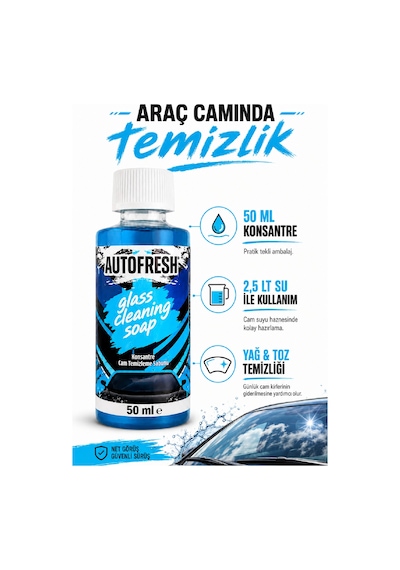 Cam Sabunu 50 Ml Konsantre Oto Cam Temizleyici