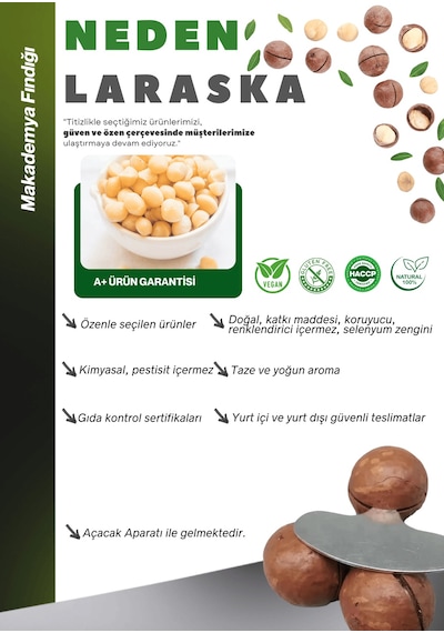 Kabuklu Kavrulmuş Makademya Fındığı 500g Macadamia Nuts İn Shell 500  G