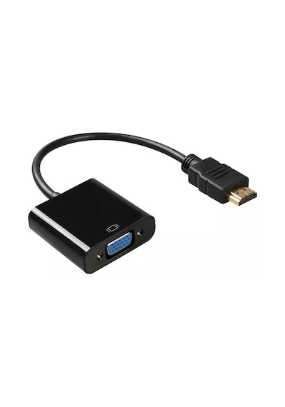 Batcell HDMI To VGA Dönüştürücü Çevirici Ekran Görüntü Aktarıcı Monitör Kablo