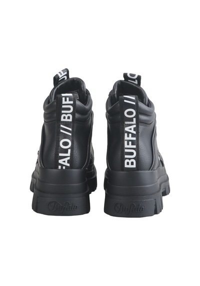 Bot Kadın 1622045 Buffalo Aspha Nc Mıd - Vegan Nappa - Black Siyah