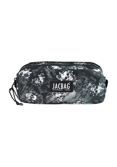 Jacbag Dual Pouch-iki Bölmeli Kalem Kutusu Dual Pouch-kurukafa renkli