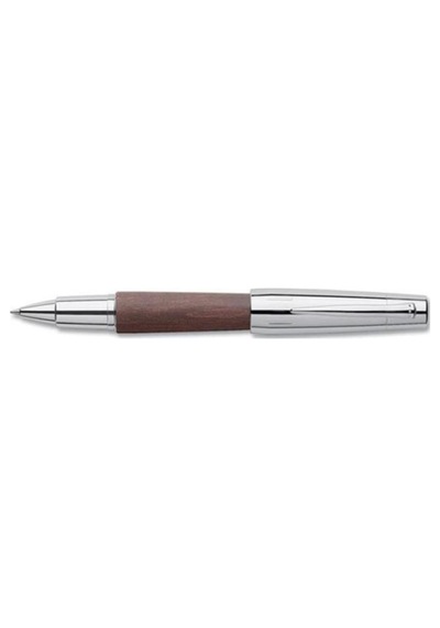 Faber Castell Faber-castell E-motion Krom / Ahşap Roller Kalem Koyu Kahverengi 148215 Kahverengi