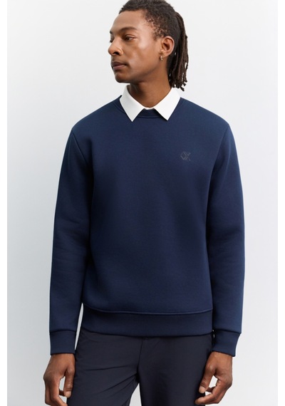 Avva Erkek Lacivert Bisiklet Yaka 3 İplik Şardonlu -5 Dereceye Dayanıklı Regular Fit Sweatshirt A62y1291 Avva Erkek Lacivert Bisiklet Yaka 3 İplik Şardonlu -5 Dereceye Dayanıklı Regular Fit Sweatshirt A62y1291