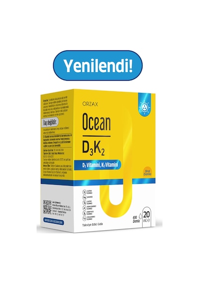 Orzax Ocean D3 K2 Damla 20ml