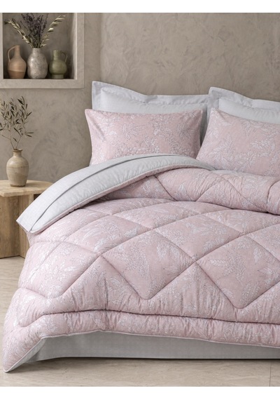 Cotton Box Saten Çift Kişilik Uyku Seti Hollis Gri