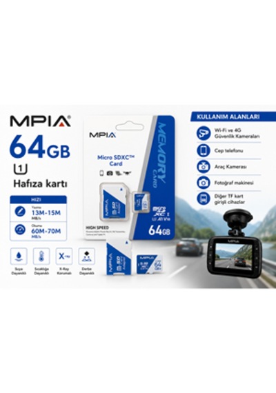 Mpıa Mp-64 Gb High Speed 64gb Tf Kart & Sd Adaptör