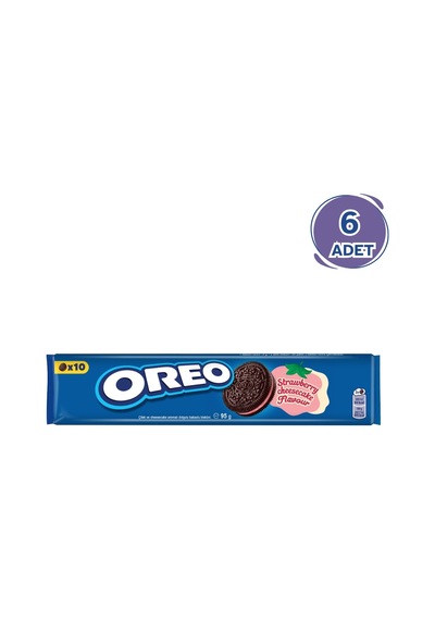 Oreo Bisküvi Çilekli 95gr - 6 Paket