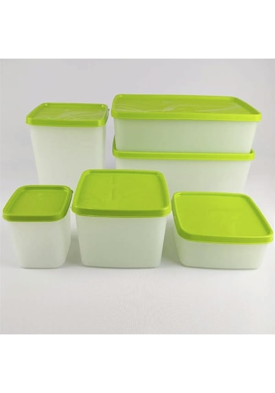 Hobby Life Alaska Derin Dondurucu Saklama Kabı 6'li Set 9.5 Litre - Bpa Yeşil Diğer