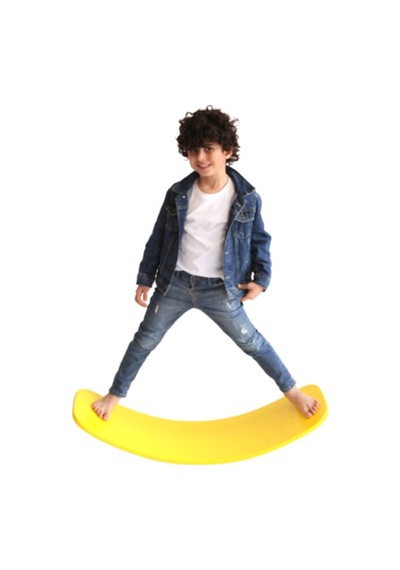 Woodnjoy Wood & Joy Doğal Ahşap Denge Tahtası Sarı