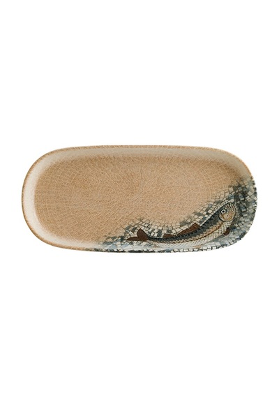 Fish Hygge 21cm 2 Adet Porselen Oval Tabak Seti