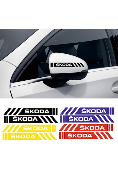 Skoda Felicia Yan Dikiz Aynası Şerit Sticker Araca Özel