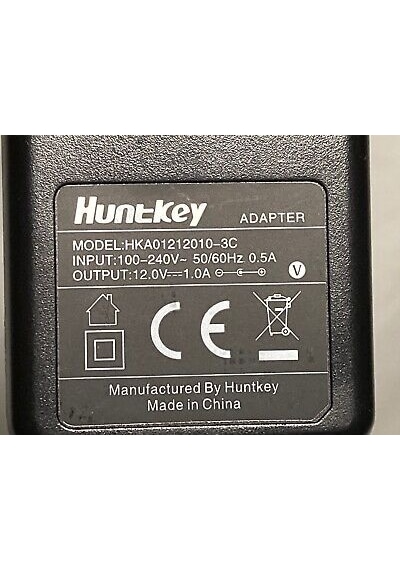 Huntkey 12v 1a Modem Ve Arduino Uyumlu Plastik Kasa Priz Tipi Adaptör Hka01212010-3c