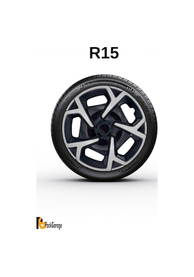 Hyundai İx55 15'' İnç Jant Kapağı 4 Adet Siyah Gri C104