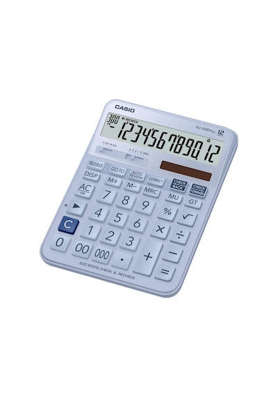 Casio Dj-120dpluslbwadp Hesap Makinesi Desktop Gri - Siyah