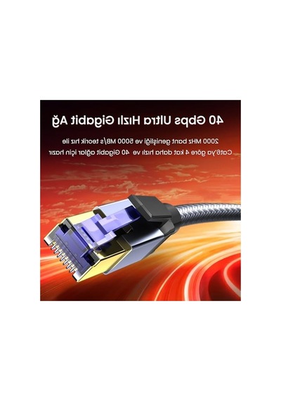 40gbps Gigabit Ethernet Ağ Kablosu, 2 Metre Uzunlukta Hızlı Bağlantı