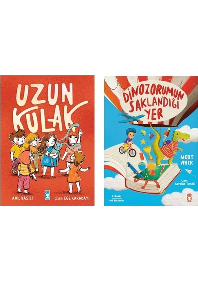 Dinozorumun Saklandığı Yer + Uzun Kulak 2 Kitap