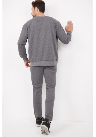 Erkek Spor Açık Gri Oversize Sweatshirt Takım-3859 Açık Gri Erkek Spor Açık Gri Oversize Sweatshirt Takım-3859 Açık Gri