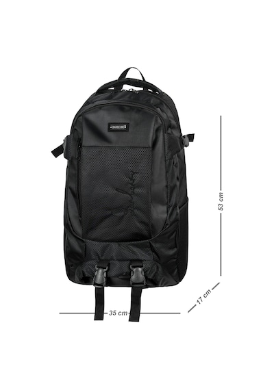 Galb Leather Sırt-416 Su Gecirmez Ortopedik Cift Suluklu Sirt Cantasi Outdoor Yuruyus Seyahat Dagci Kamp Trekking siyah