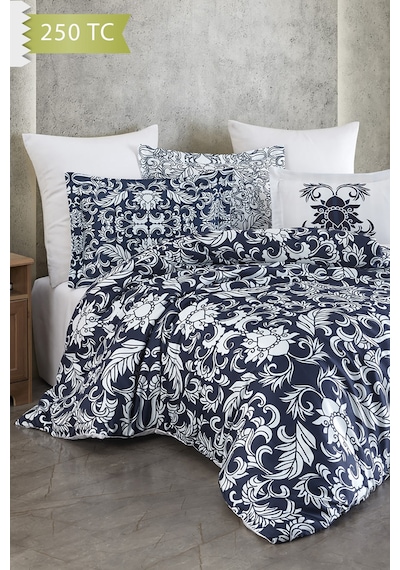 Varol 250 Tc Bambu Karışımlı Pamuk Saten Nevresim Takımı Çift Kişilik - Capri Çok Renkli