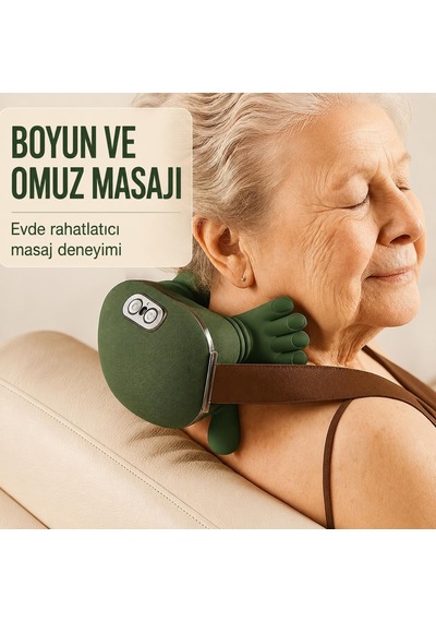 Tr Fh-670 4d Yoğurmalı Boyun Ve Omuz Masaj Aleti Isı Kompresli