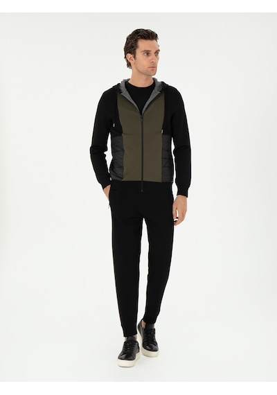 Cacharel Siyah Regular Fit Triko Hırka