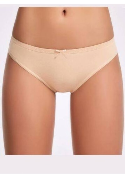 Kadın Fiyonklu Bikini Külot Ten 001
