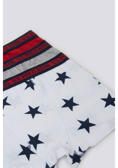 U.s. Polo Assn. Erkek Çocuk Beyaz Boxer Us1378-c-v1 Beyaz