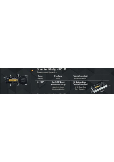 Birsan Cam Kapı Hidrolik Alt Motor Mekanizması Brs 101